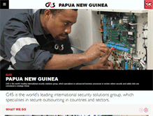 Tablet Screenshot of g4s.com.pg